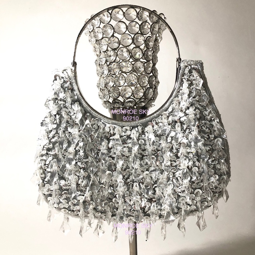 CRYSTAL BEADED EVENING BAG